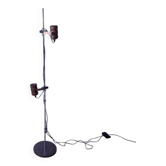 Floor lamp spots metal wood