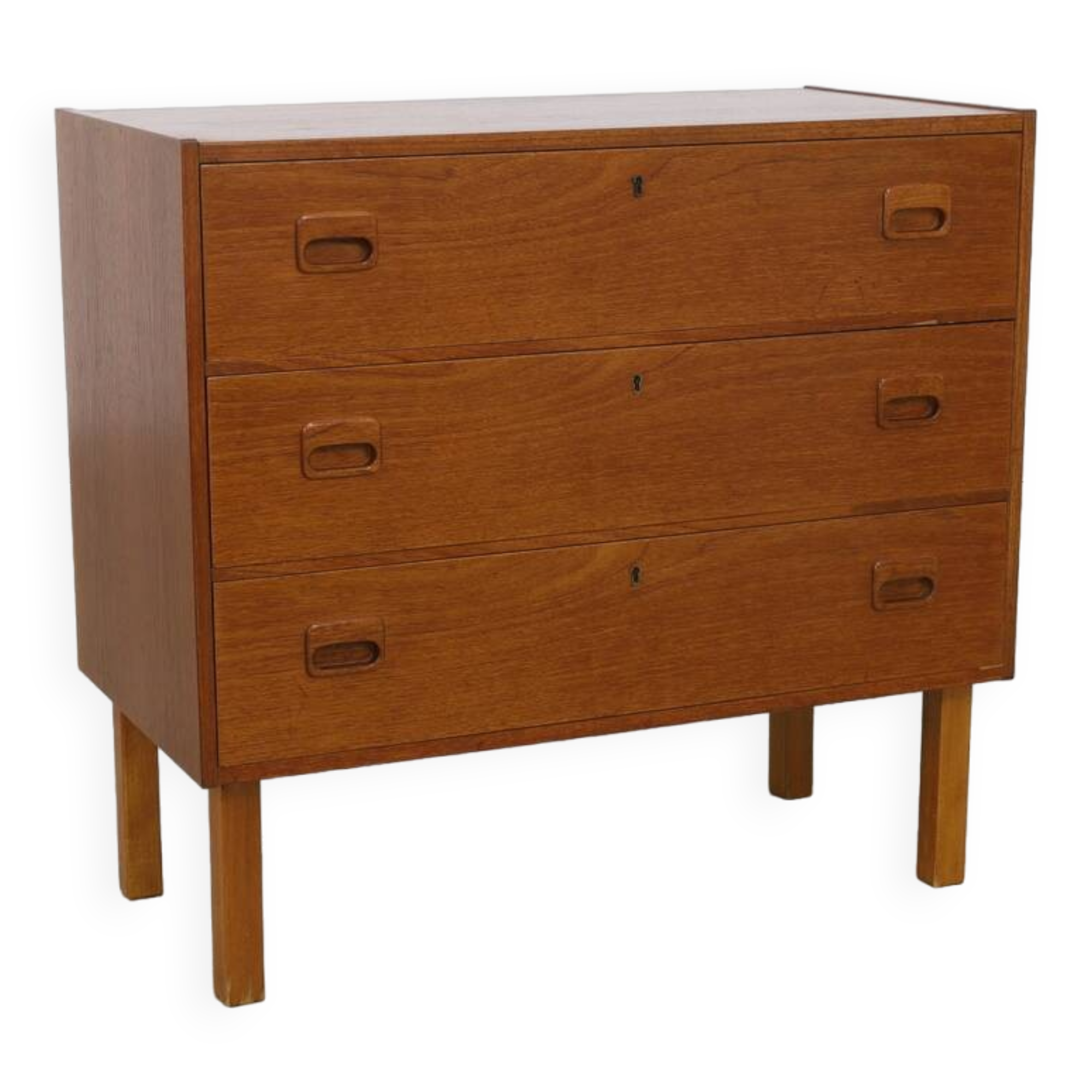 Commode à tiroirs vintage en teck, années 1960