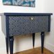 Bedside 60s blue night