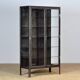 Polished iron medical cabinet, 1930s
