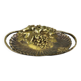 Classic Bronze Trinket Bowl Dish Grape Shell Bauble Vide Poche 33cm