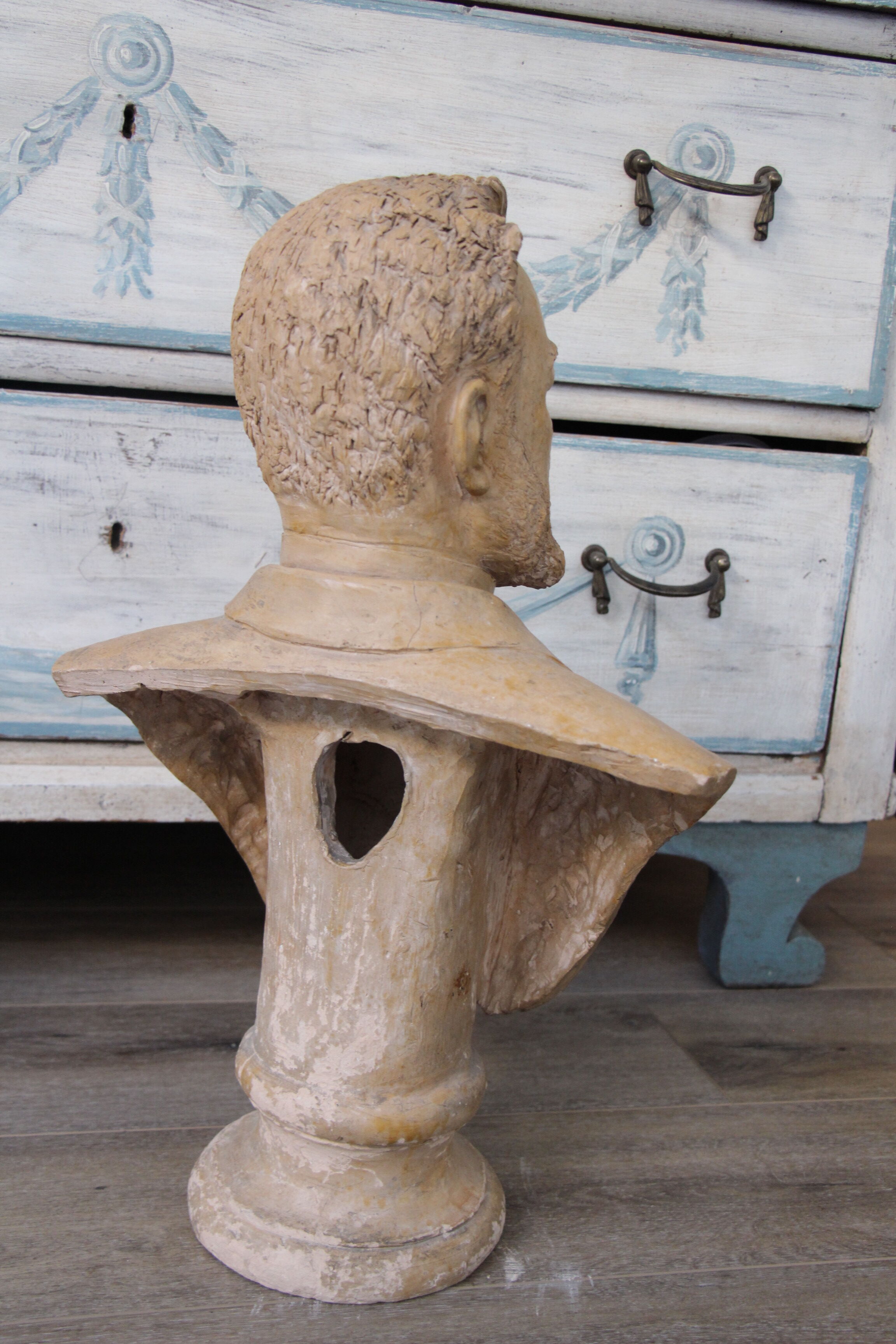 Bust of a man in nineteenth century terracotta