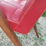 Paire de fauteuils anciens vintage  pieds compas