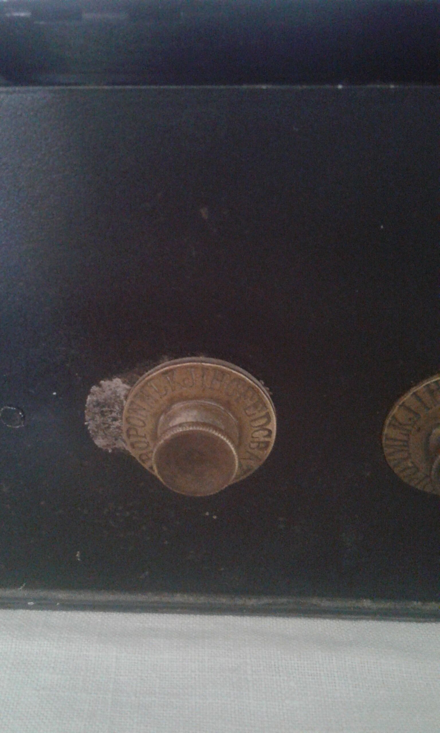 Antique combination steel safe