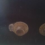 Antique combination steel safe