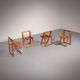 Chaises Trieste par Aldo Jacober pour Alberto Bazzani, années 1960.