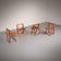 Chaises Trieste par Aldo Jacober pour Alberto Bazzani, années 1960.