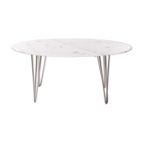Table basse ovale en marbre