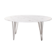 Marble oval coffee table