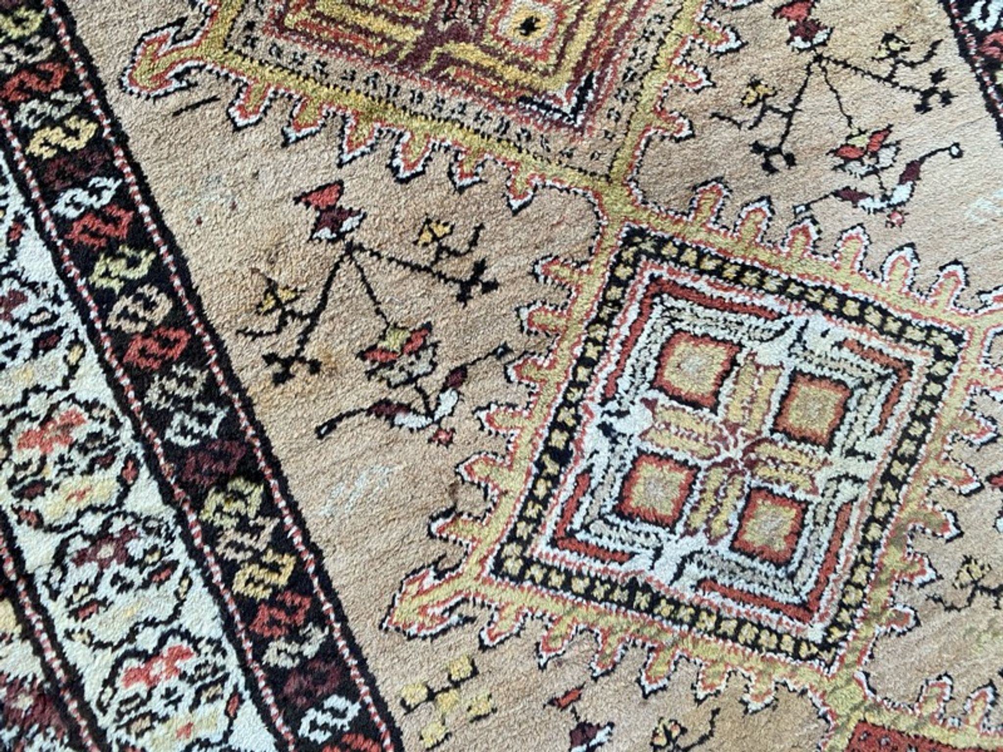 Ancient Persian Kurdish carpet for corridor 108x352 cm