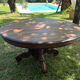 Walnut table for 12, 14 place settings 1990