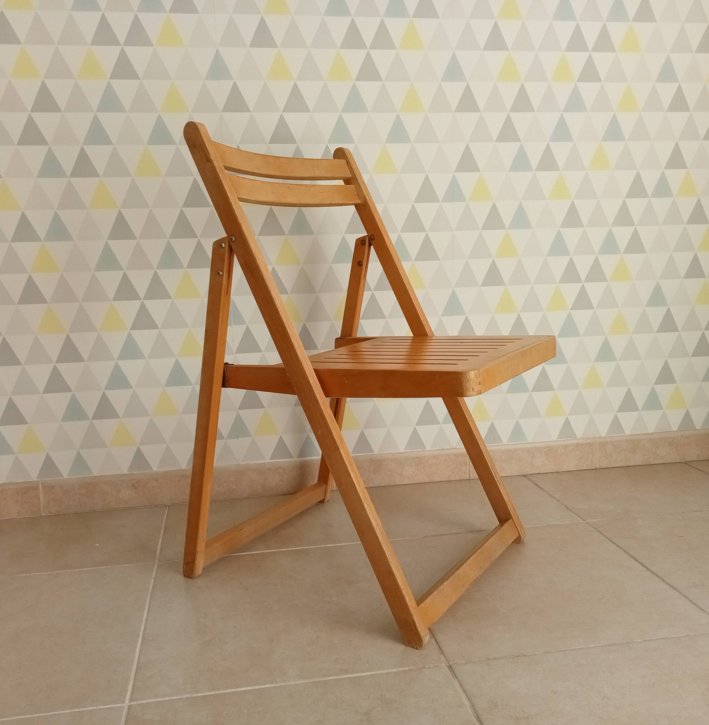 Chaise pliante vintage années 70/80