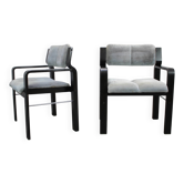 Pair of Ludvik Volak armchairs, Dřevopodnik Holešov, Czechoslovakia, 1989