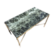 Green marble coffee table