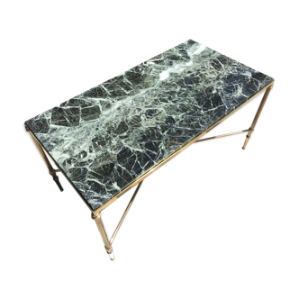 Green marble coffee table