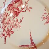 Plate with decoration of flowers and birds