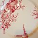 Plate with decoration of flowers and birds