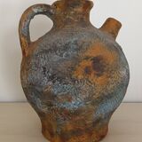 Vintage textured ceramic water bottle