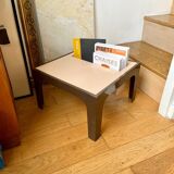 Beige and brown coffee table