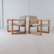 Karin Mobring Diana mid-century modern armchairs by Ikea in Sweden, 1970s.