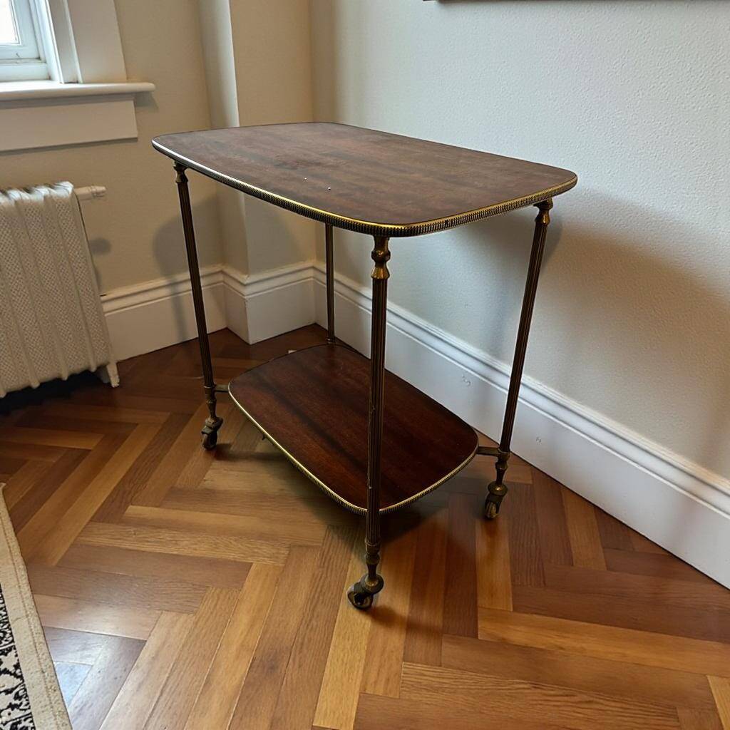 Vintage bar cart / cart / small rolling table