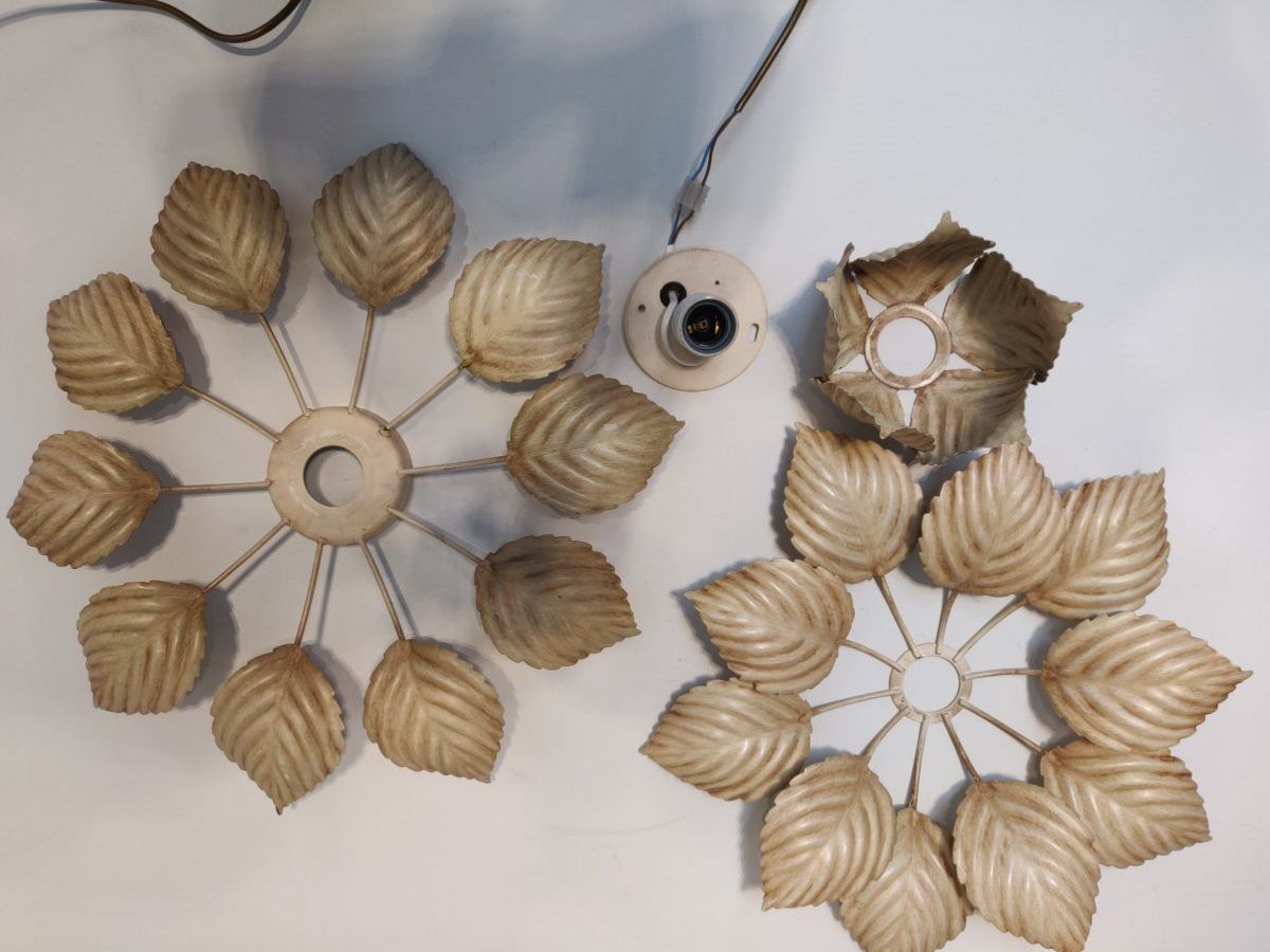 Wall lamp flower 70s