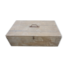 Large wooden crate putty color