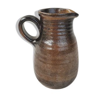 Pitcher in glazed stoneware Fontgombault