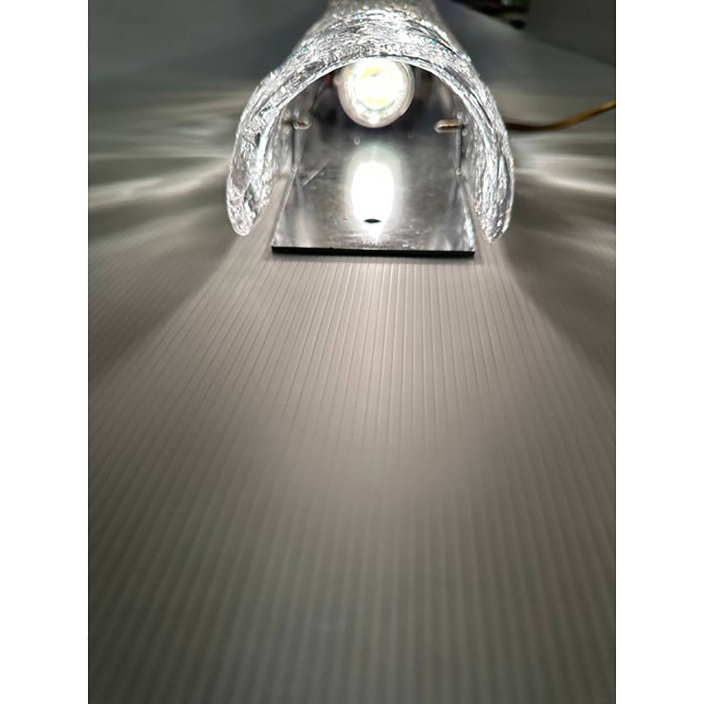 Set of Two Italian Transparent Hammered Glass Wall Sconces