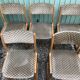 Set of 6 old Baumann chairs sled