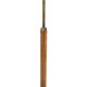 Scandinavian floor lamp in oak and metal, Sweden, 1950