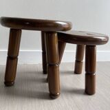 Wooden tripod stools