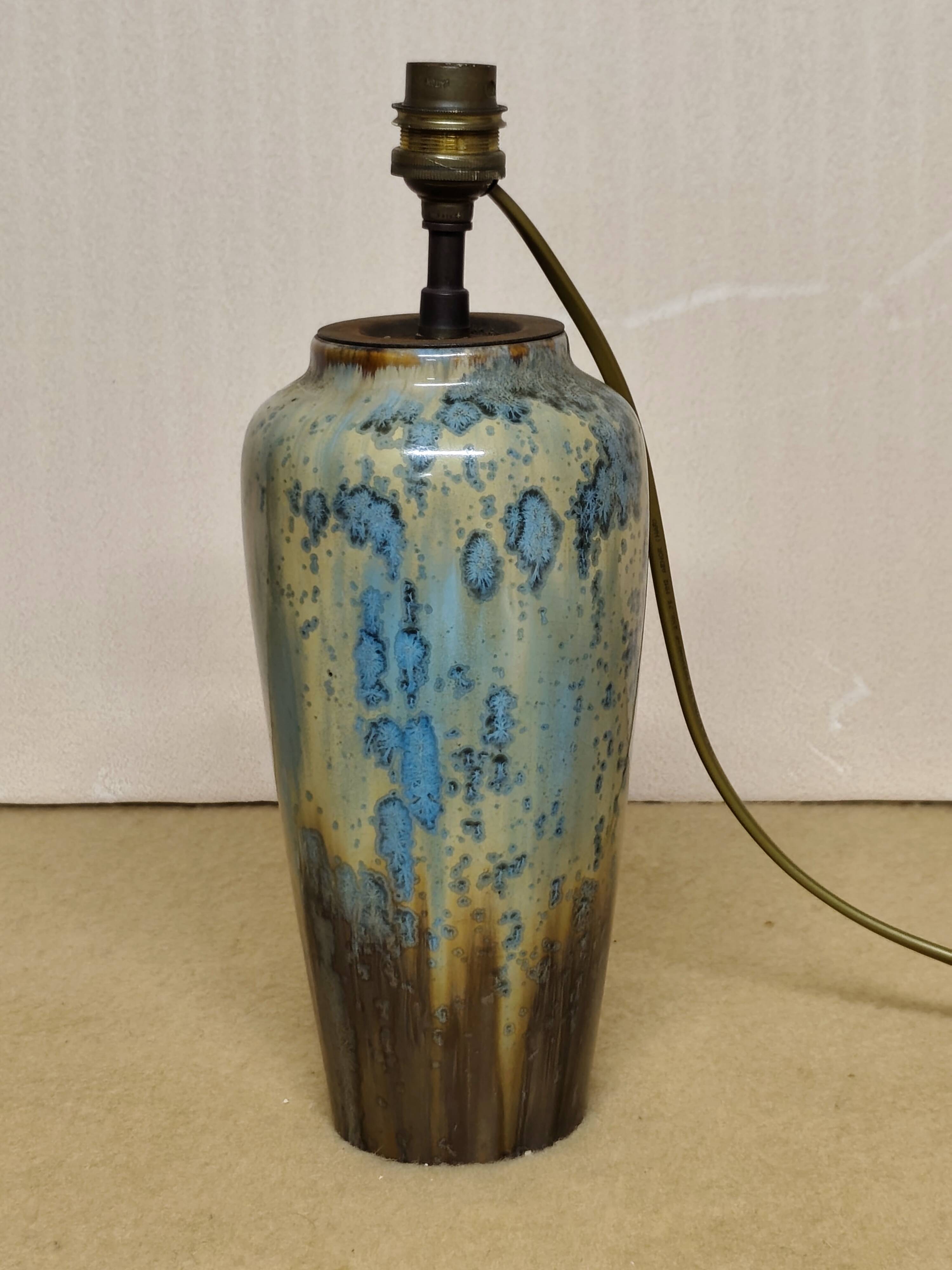 Lamp base signed "pierrefonds"