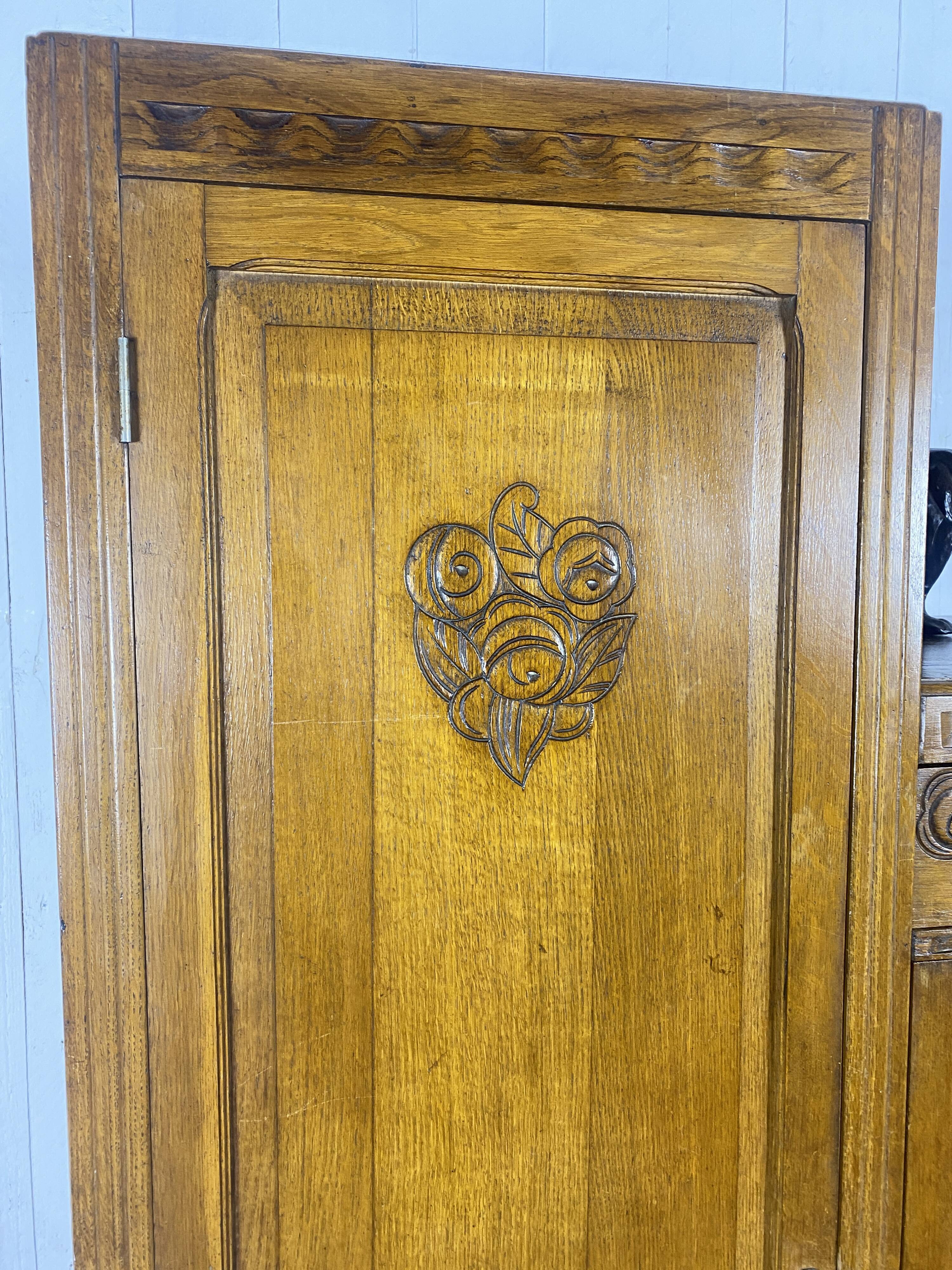 Asymmetrical art deco cabinet