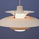 Danish PH5 pendant in white by Poul Henningsen for Louis Poulsen, 1970s