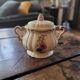 Rustic Sugar Bowl Digoin Sarreguemines 1930