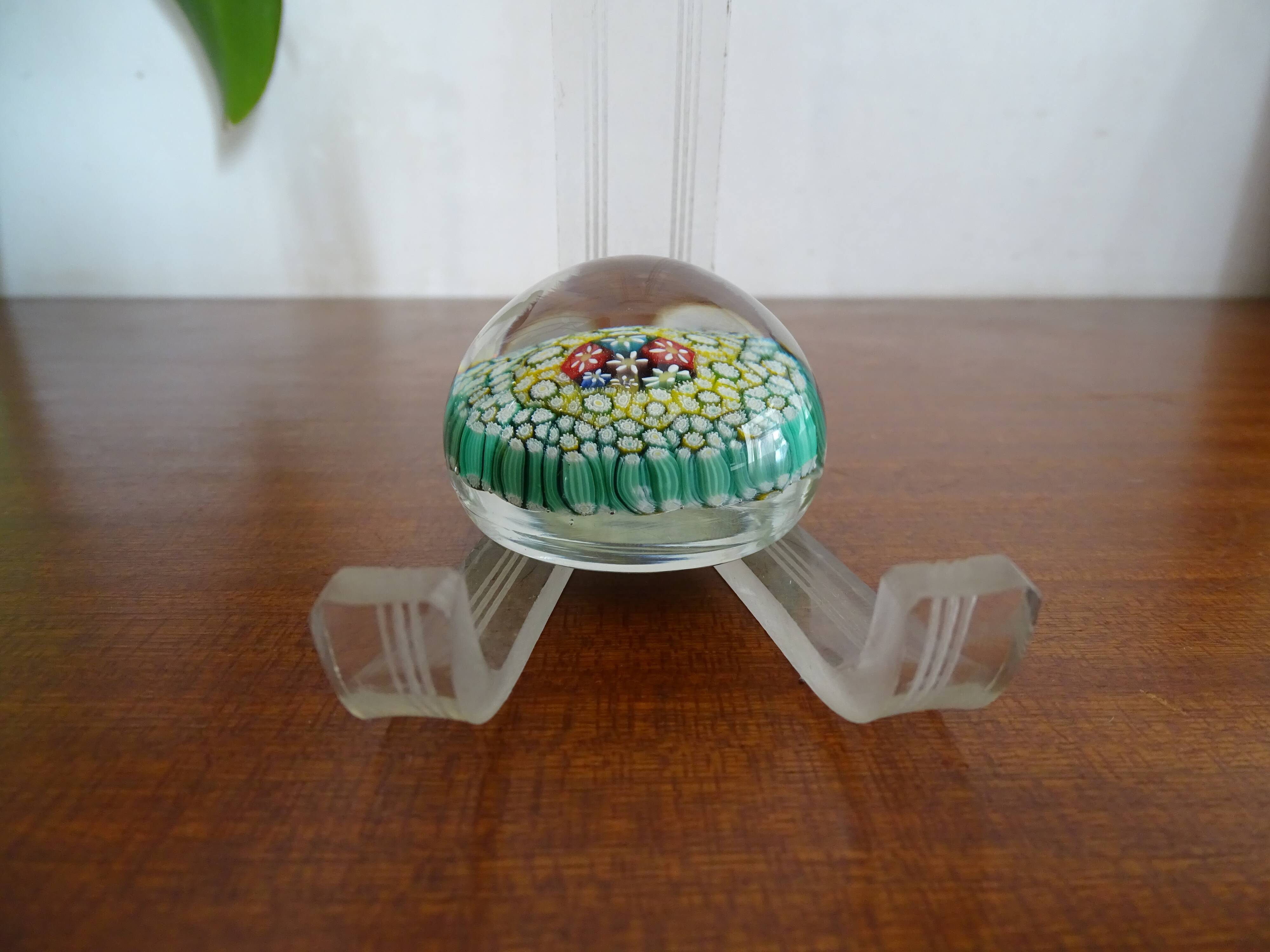 Murano paper press multicolored Millefiori flowers