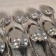 12 silver plated soup spoons by goldsmith Ravinet Denfert art nouveau