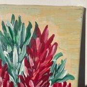 Tableau peinture bouquet de fleurs huile sur toile 