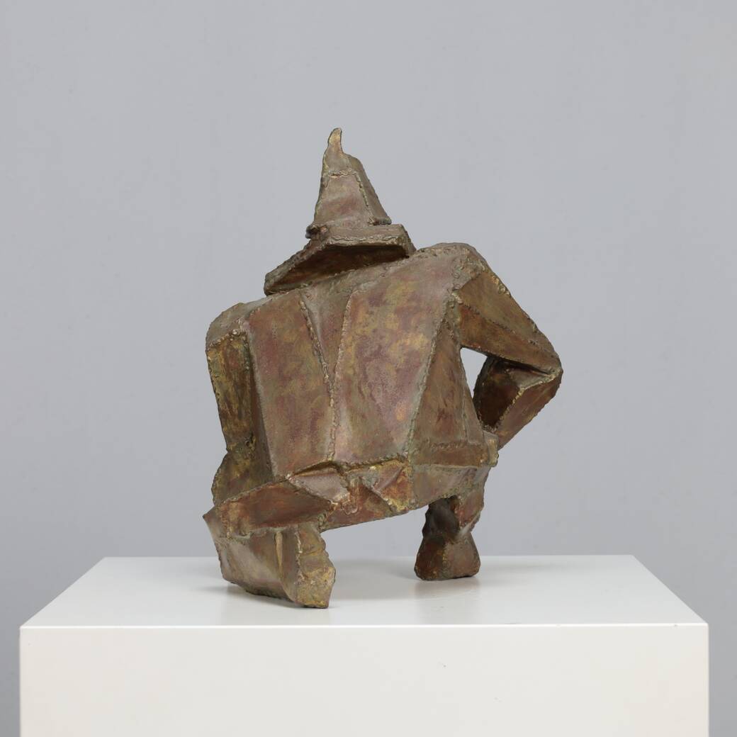 “Starke Jâan” sculpture in welded steel by Louk van Meurs, Netherlands, c. 1970s