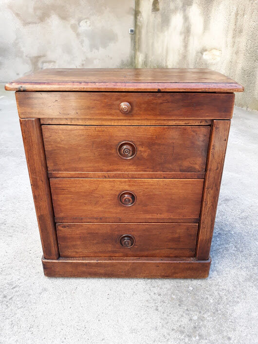 old 19th century walnut cloth maker