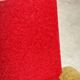 Red and mustard yellow fabric armchair in 1970s style