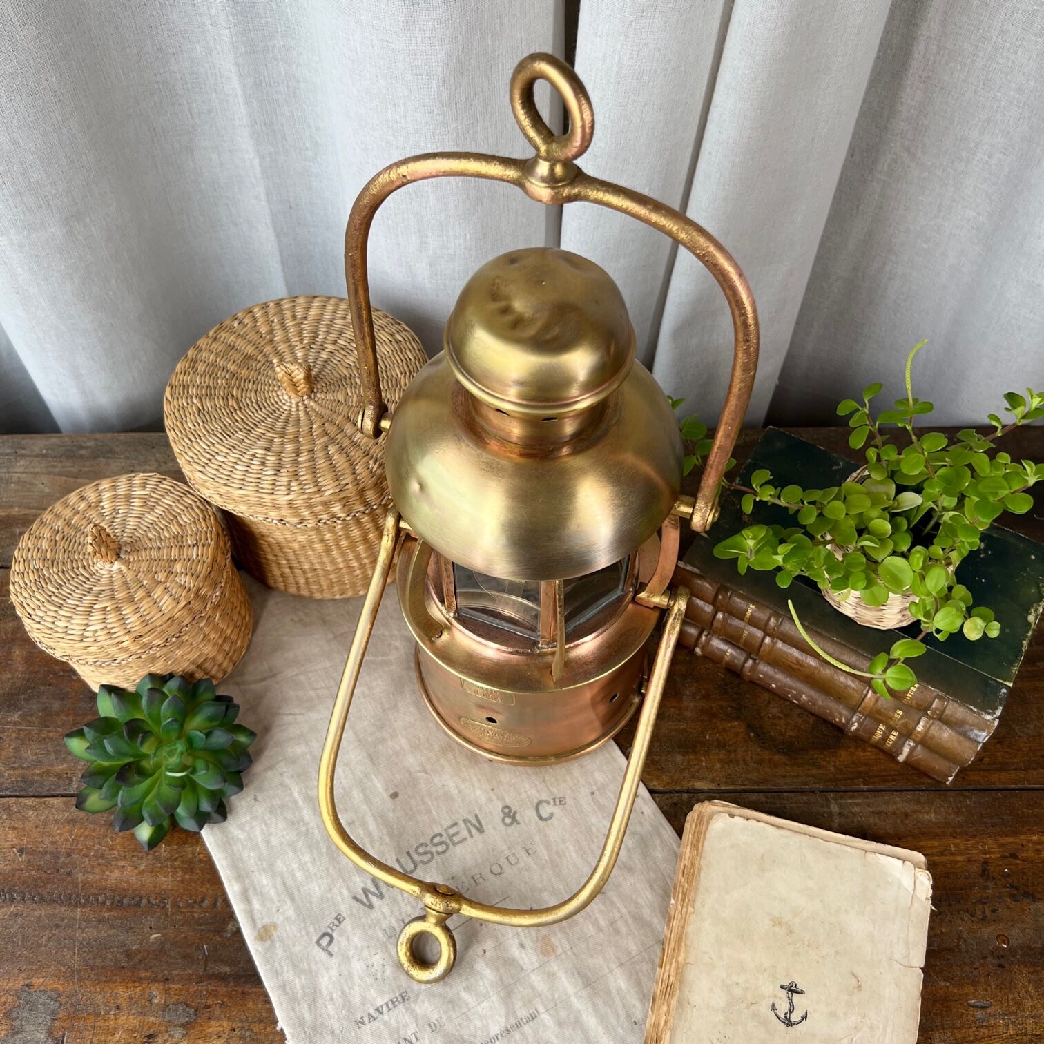 Old storm lamp from 1864