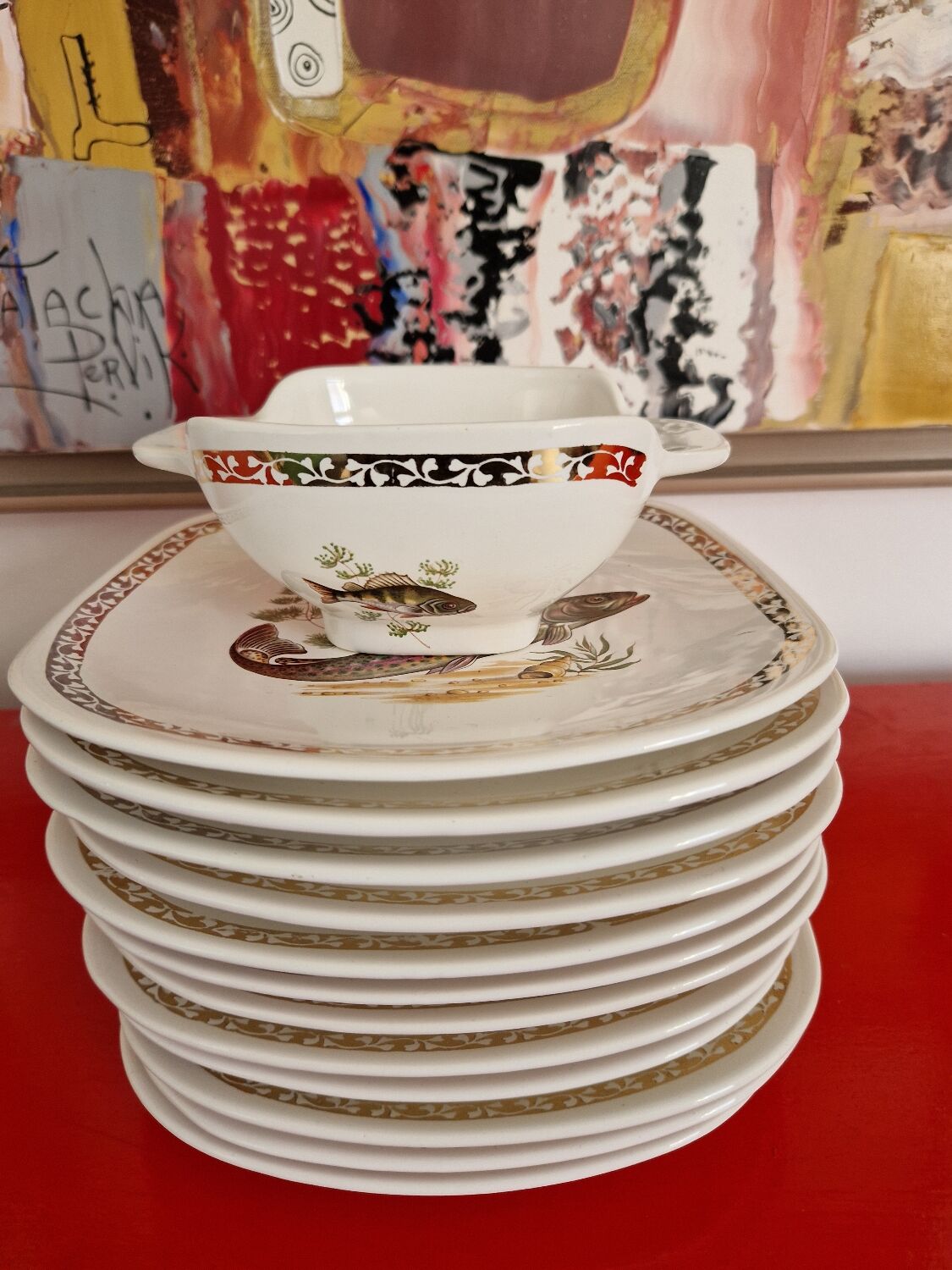 Longchamp fish plates