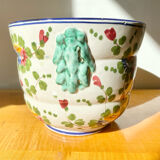 Pot ou cache pot au décor floral