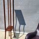 Large Art Deco plant stand H140 solid oak