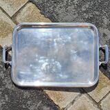 Silver-plated metal tray, US Navy