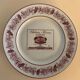 6 plates Limoges Grands Vins de Bordeaux and Châteaux du Médoc