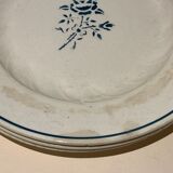 9 assiettes anciennes Longwy, 1930