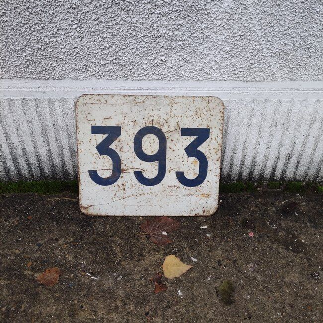 Enamelled plaque of the SNCF